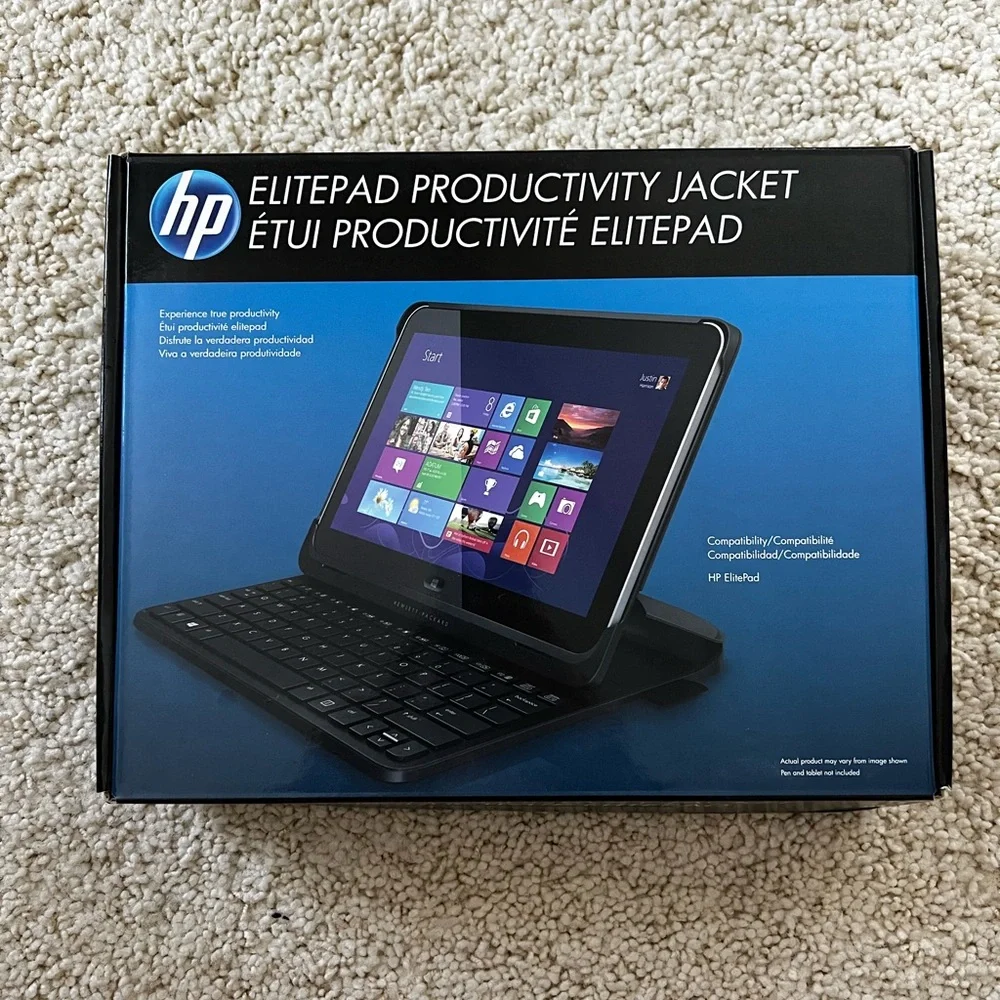 New HP ElitePad Productivity Jacket integrated keyboard ONLY tablet black cover